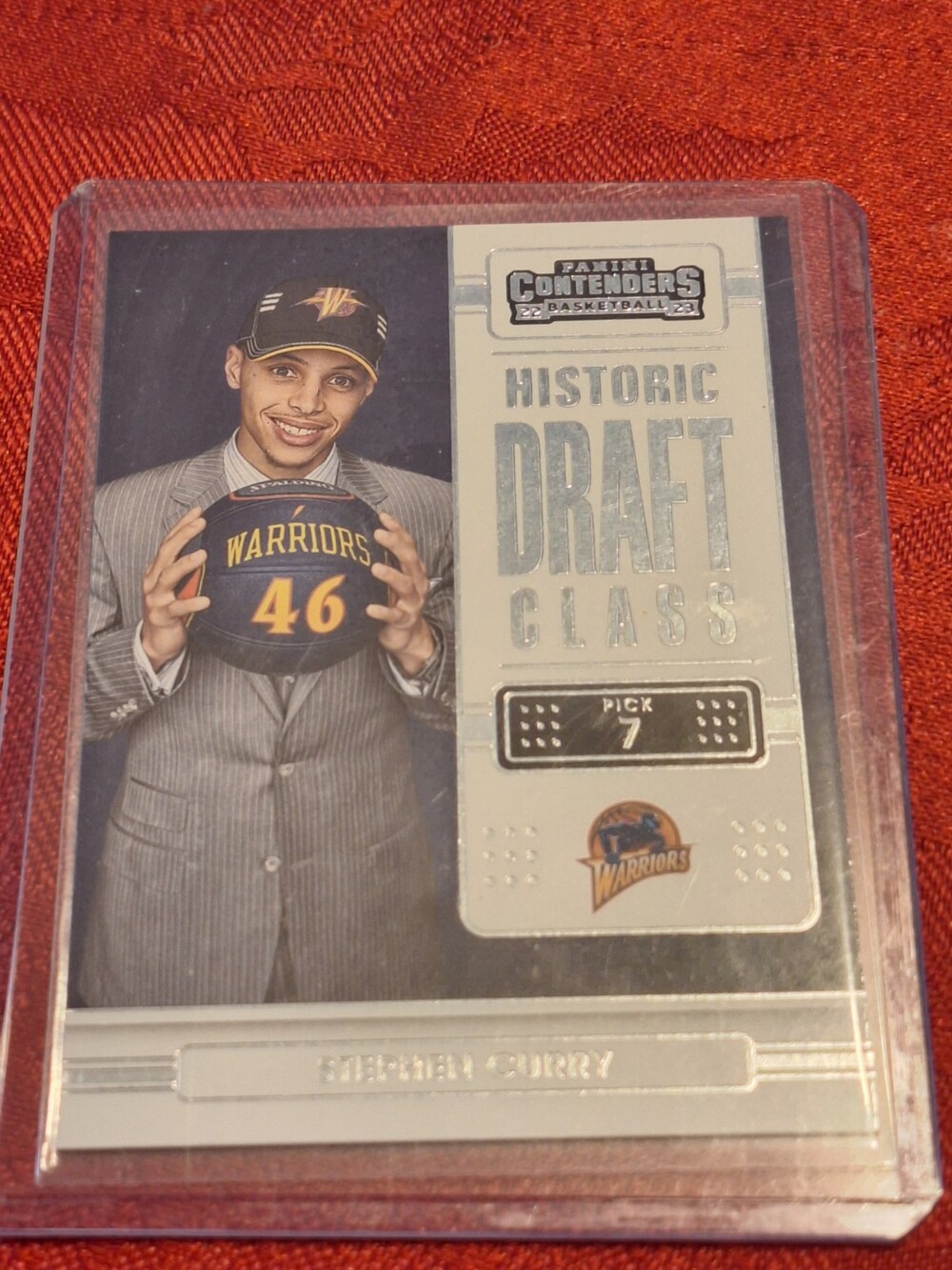 Panini Contenders Basketball Stephen Curry Historic Draft Class Pick 7 - Used